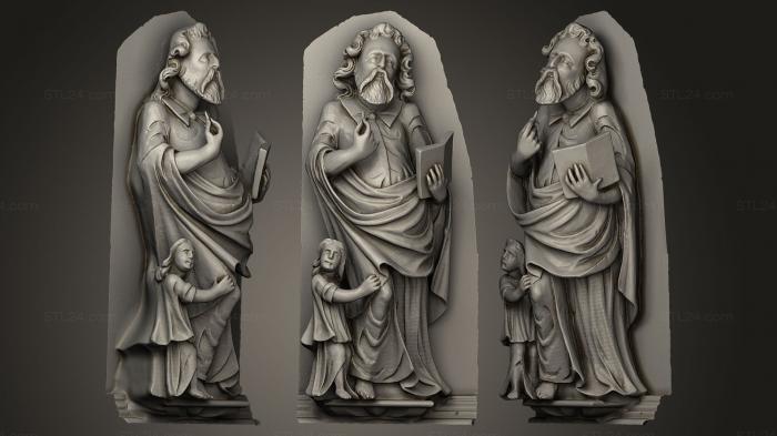 Статуи религиозные (Жеба с Матеушем, STKRL_0022) 3D модель для ЧПУ станка